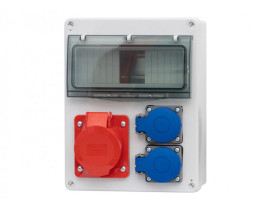 Rozdzielnica budowlana RB 8M gniazda 32A/5 2x250V IP44 R-240 F3.0076 F-ELEKTRO