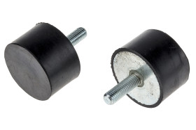 Podstawka antywibracyjna M10 średnica 50mm wysokość całkowita 30mm Nóżka sprężysta męska