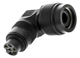 Złącze wielostykowe przemysłowe 6-pinowe M16 Montaż na kablu Gniazdo binder