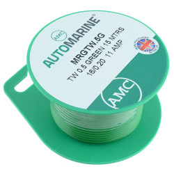 Green 0.5mm Thin Wall 11A Cable Mini Reel 15m