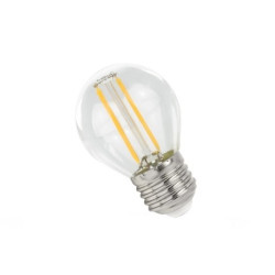 LED E27 kulka 1W COG 230V 100lm WW przezr. 14581