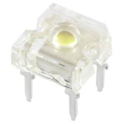 HuiYuan 9355W2C-HSB-B LED wired White Circular 3 mm 2250 mcd 120° 20 mA
