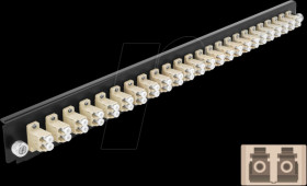 43359 19" Splice Box Front Panel, 24 port, LC Duplex, beige