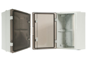 Obudowa hermetyczna natynkowa 310x410x170 mm drzwi transparentne płyta montażowa IP65 C.1602-P PAWBOL