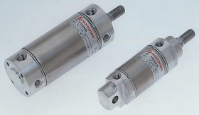 Siłownik pneumatyczny z tłoczyskiem skok: 25mm Norgren Ø 40mm dwustronnego działania Action 121mm Bufor RT/57240/M/25