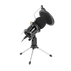 Mikrofon pojemnościowy REBEL studyjny JACK 3.5mm, 2m