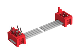 Connection cable, 0.075 m, plug angled to plug angled, 0.081 mm², AWG 28, 2205075-1