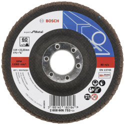 Bosch Accessories 2608606753 X551 Tarcza lamelkowa Średnica 115 mm Średnica otworu 22.33 mm Wielkość ziarna 60 stal 1 sz