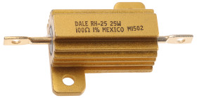 Rezystor do montażu w obudowie 100Ω 25W ±1% Vishay ±20ppm/°C drutowy Osiowe