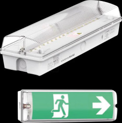 ELED200100-8H LED escape route light, emergency light, wall mounting, IP65
