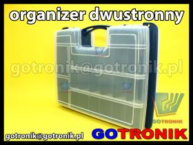 Organizer dwustronny 22+10 przegródek wymiary: 295 x 220 x 76 mm