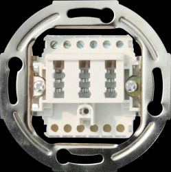 BS74051-1W Telephone socket, TAE NF/F, white, flush-mounted