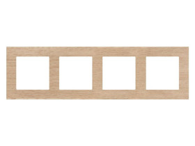 SIMON 55 Ramka 4 poczwórna Nature dąb jasny TRN4/185 KONTAKT SIMON