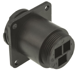 Złącze wielostykowe przemysłowe 3-pinowe, panelowe Gniazdo TE Connectivity