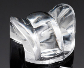 Soczewka LED owalna 16 (Dia.) x 8.6mm, D 16mm, kąt widzenia 13+81 → 94+16 °, do użytku z Cree XB-D, Cree XP-E,