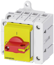 czerwony, żółty 4 styki 16 mm² 63 A 1 NO, 1 NC 690 V/AC Siemens 3LD34301TL13