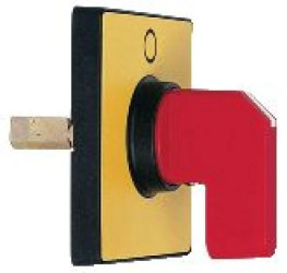 Głowica oper. 60x60mm, kolor żółty, czerw. rączka, O-I KCD1MH