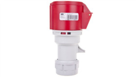 Gniazdo Przenośne 32A 3P 400V Czerwone Ip44 Shark 223-9