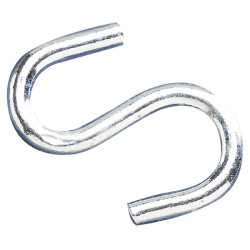 Faithfull FAICHSH3020 S-Hooks 3mm Zinc Plated (Pack 20)
