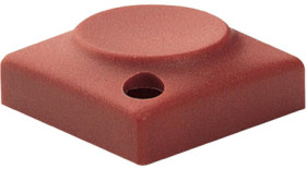 Push button, with LED window, pitch 16 mm, (L x W x H) 15.5 x 15.5 x 6.8 mm, red, for single pushbutton, 829.000.071