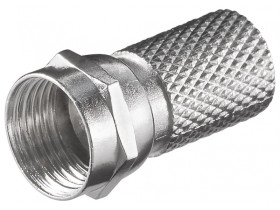 Złącze F skręcane 7,0 mm adapter skręcany z cynku z niklowymi stykami