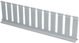 Partition wall, (L x W x H) 1.8 m x 19 x 89.6 mm, PVC, gray, SD4H6