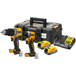 DEWALT DCK2050E2T-GB DCK2050E2T XR BL POWERSTACK&#x2122; Twin Kit 18V