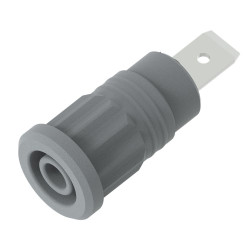 Gniazdo bananowe Żeński Wciskana Szary 36A Electro PJP rozmiar 4 mm