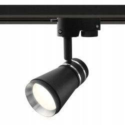 Reflektor szynowy z gniazdem GU10, model SILVIO 60mm czarny