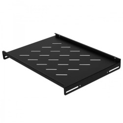 Półka stała do szafy RACK 19 1U 350mm boczny montaż czarna NEKU FLR GREEN