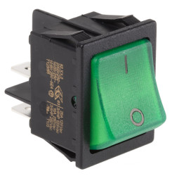 Przełącznik kołyskowy Wł.-wył. podświetlany 20 A DPST Zielony Molveno