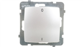 Karo Łącznik Podwójny Srebrny Perłowy Łp-11S/M/43