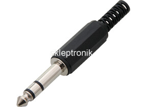 Wtyk jack 6,3 stereo plastik