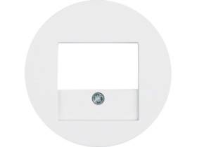 BERKER R.1/R.3/R.classic Płytka czołowa do gniazda TAE i głośnikowego biały połysk 10382089 HAGER