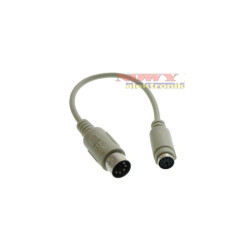 Kabel PS2 przej.PS2/PC MD6F-D5M 0,2m gn.PS2-wt.Din5