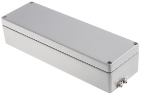 Obudowa Aluminium szerokość zew. 250 mm długość zew. 250 mm wys. zew. 57 mm RS PRO IP65, IP66, IP67, IP68 Szary