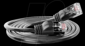 PKW-LIGHT-STP-K6 0.5 SW Cat.6 SLIM light cable, U/FTP, 0,5 m,black