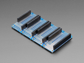 Adafruit Quad Side-By-Side FeatherWing Kit with Headers