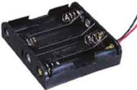 BAT4XR6-B Koszyk baterii 4 x R6 (B) z tworzywa; wymiary: 63 x 58 x 16 mm