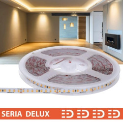 Taśma Delux 24V LB 160led 3000K 370lm SMD2835 (10) PL7Y CRI97