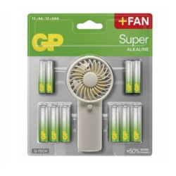 Bateria L03/LR6 Sup.Alkaline (12+12szt+wiatrak) GP