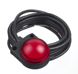 Lampka kontrolna do montażu panelowego 24 V ac/dc, 24V dc, czerwona LED Czarny Idec