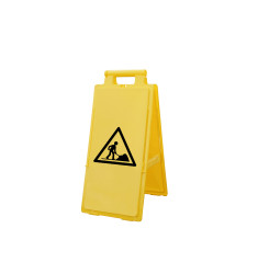 Tablica ostrzegawcza, kolor: Czarny, żółty, materiał PP, 640 x 280mm Niebezpieczeństwo obszaru Znak składany