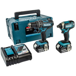 Makita DLX2131TJ DLX2131TJ Twin Pack 18V 2 x 5.0Ah Li-ion