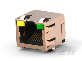 Złącze RJ45 Żeński Złącze RJ45 Montaż na płytce drukowanej Cat5 TE Connectivity 8-żyłowe