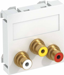 Nośnik multimedialny 45x45mm rws OBO Bettermann, 6105186, biały, (S x W x G) 45 x 45 x 9 mm