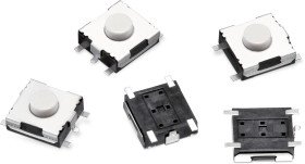 Klosz do przycisku dotykowego SPST 50 mA Montaż panelowy, płytka drukowana