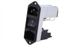 Cd64.1101.151Złącze Zasilające Ac Gniazdo Męskie 10A 250Vac Iec 60320