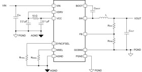4-V to 18-V input, advanced current mode, 25-A synchronous SWIFT™ step-down converter