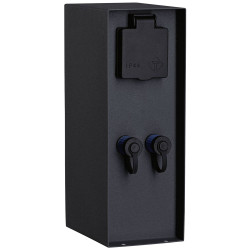 Paulmann 94700 Plug &amp; Shine Power Strip Outdoor IP44 230V 24V Anthracite